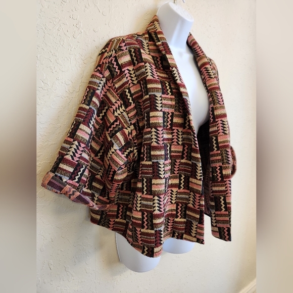 Zara W&B Collection Open Front Blazer Medium - Picture 4 of 5